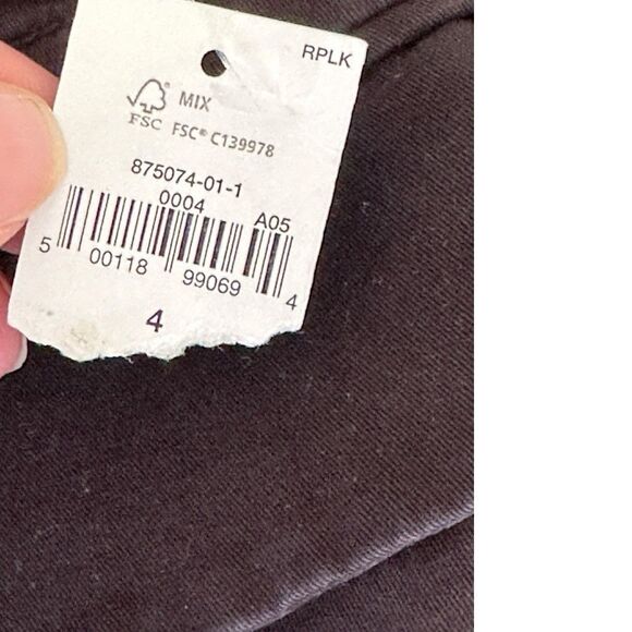 Gap Black Khaki Twill Cargo Mini Skirt Y2K Size 4 NWT - Picture 6 of 8